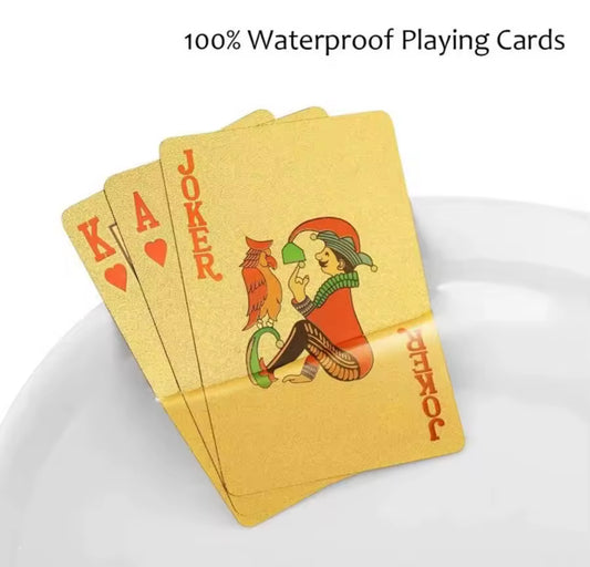 Cartas gold plástico