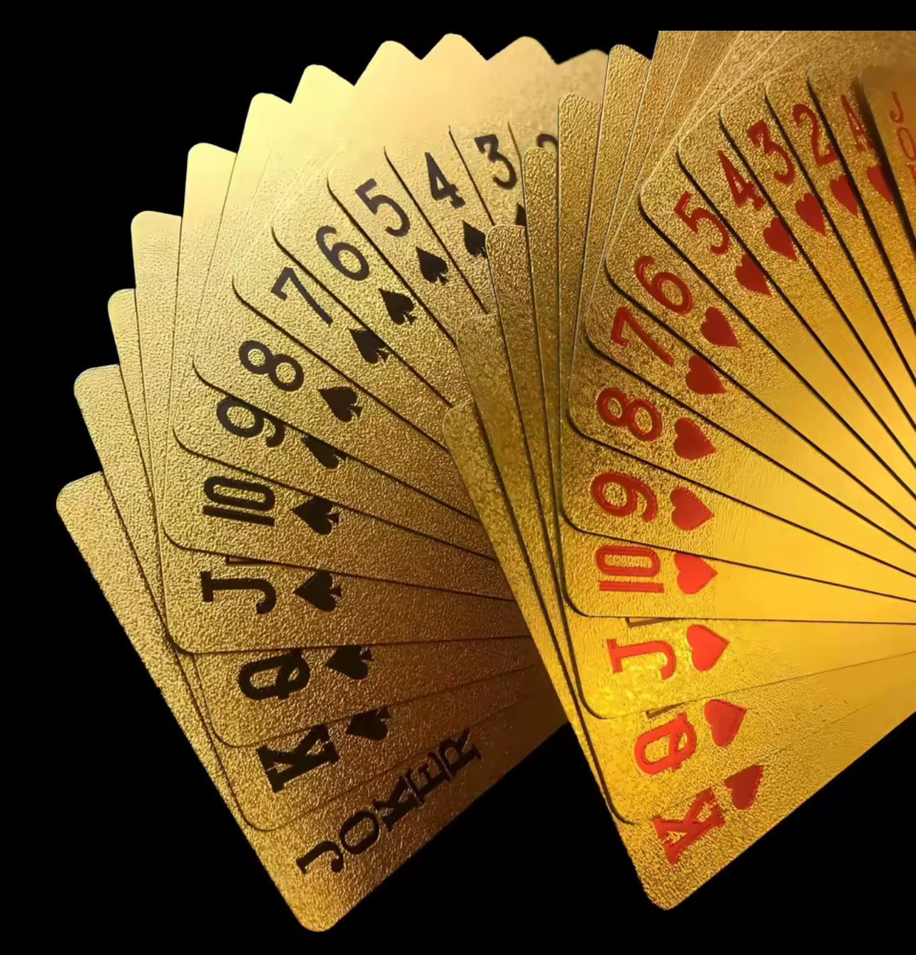 Cartas gold plástico