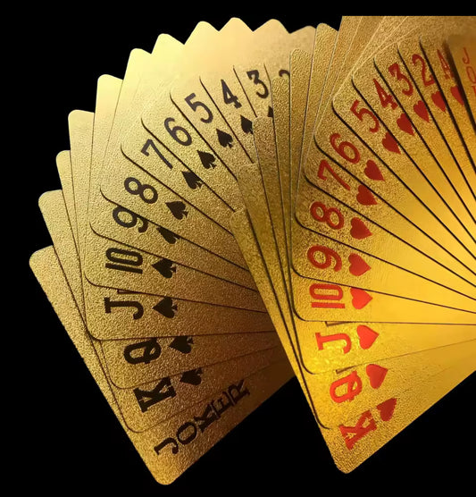 Cartas gold plástico