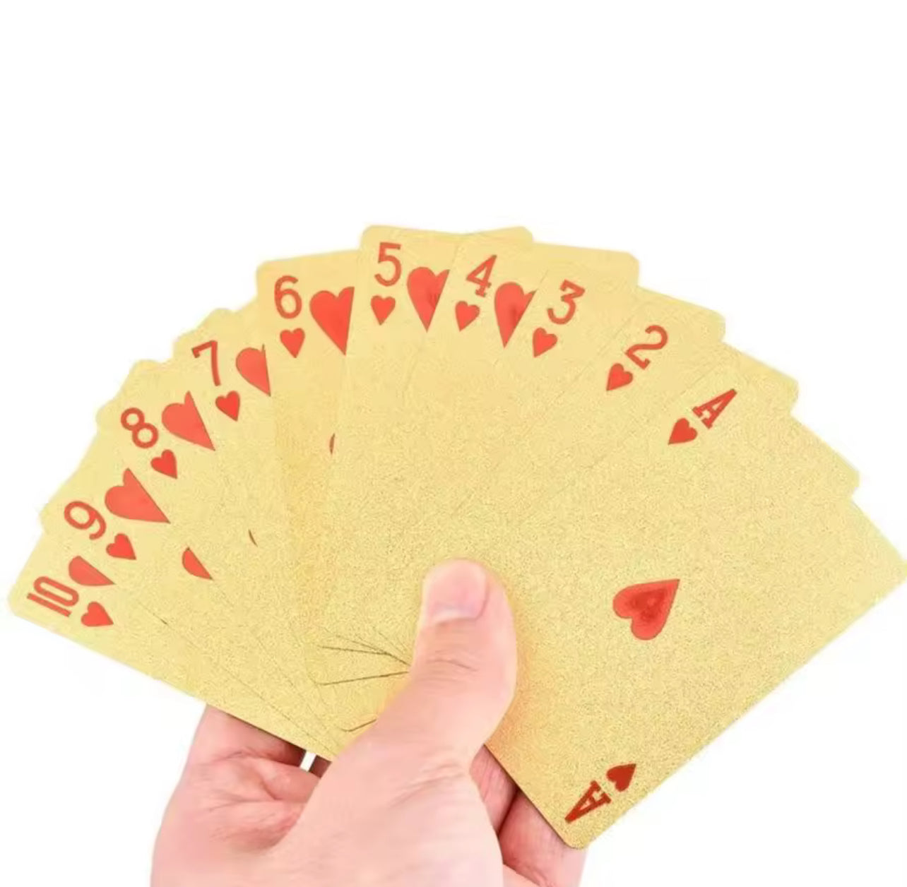 Cartas gold plástico
