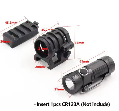 Linterna mini 500 lúmenes + batería